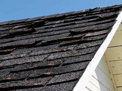 Missing, cracked, or curled shingles - Kirkness Roofing