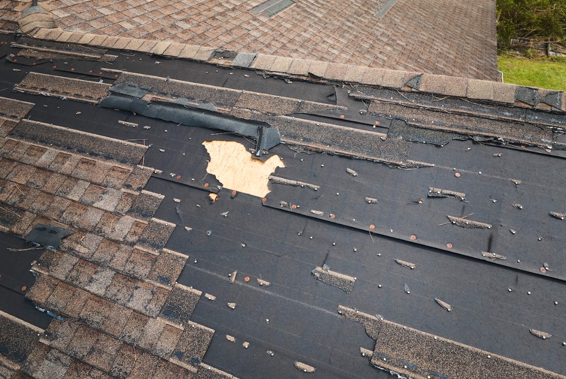 wind damaged roof in Montana