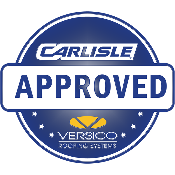 Carlisle Versico Approved commercial roofing badge